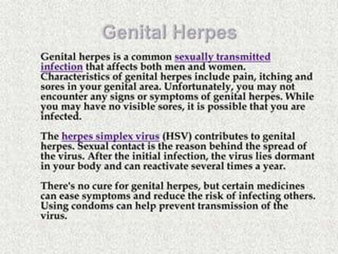 Genital herpes