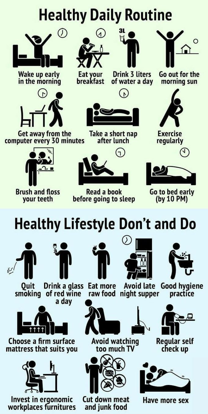 Healthy daily routine