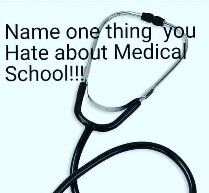 For me, It's about standing for 4 hrs during dissection and Clinical postings