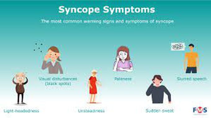 Symptoms of syncope
