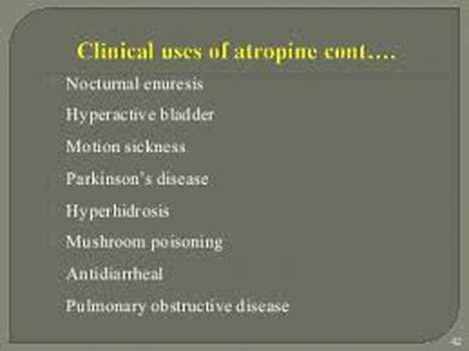 Uses of atropine - MEDizzy