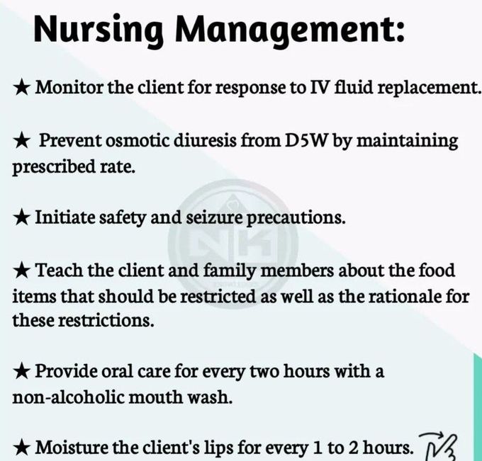 Hypernatremia - Nursing Management