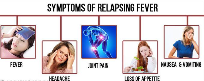 Symptoms of Relapsing fever