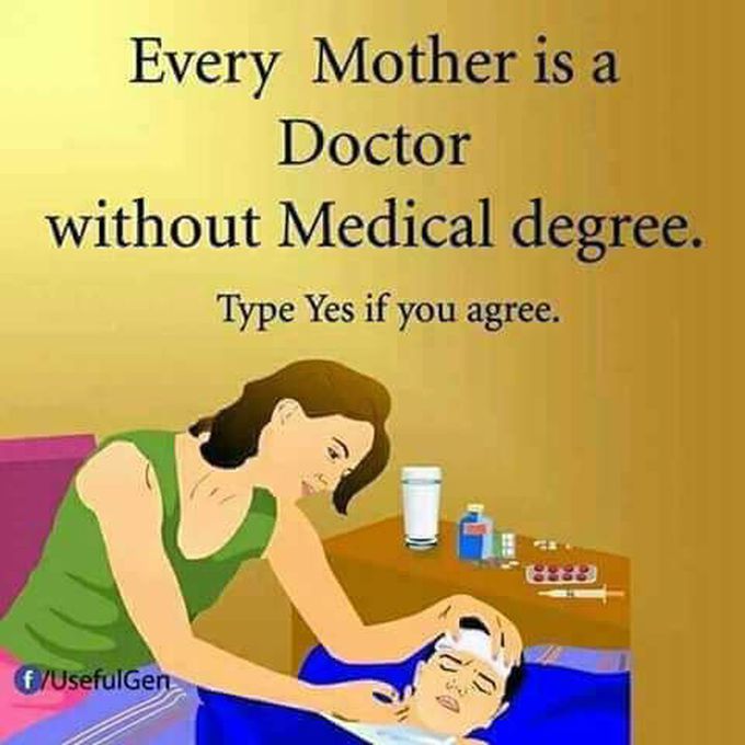 Mother and doctor