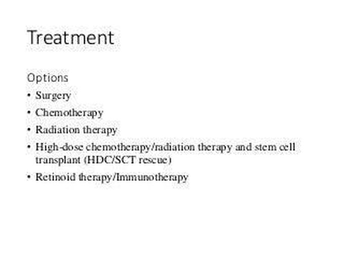 Treatment of neuroblastoma