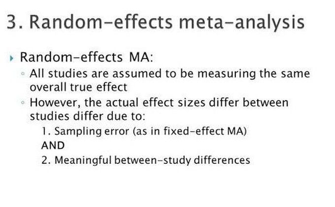 Random-Effect Meta-analysis