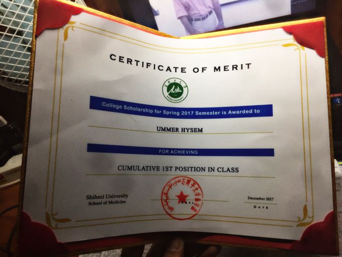 Certificate Of Merit