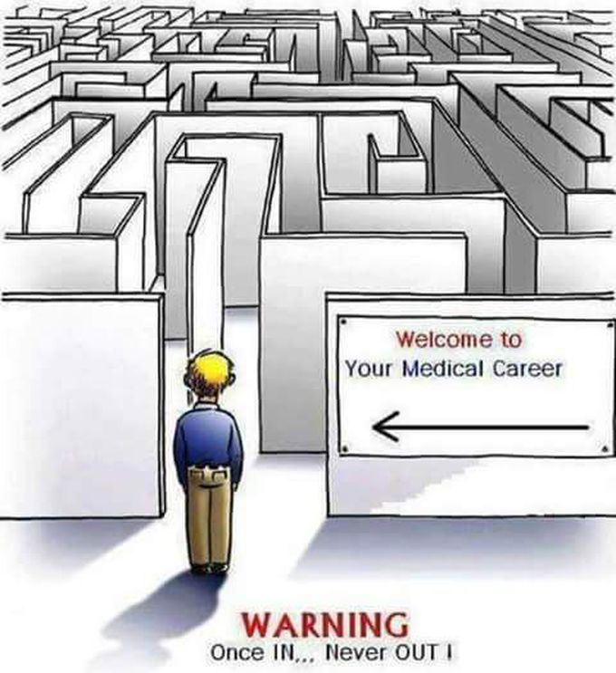 Medicine : once in... Never out