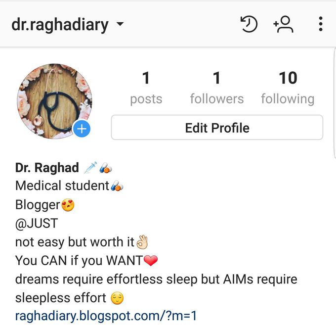 New insta for medical info , inspiration and memes for sure 😁😂