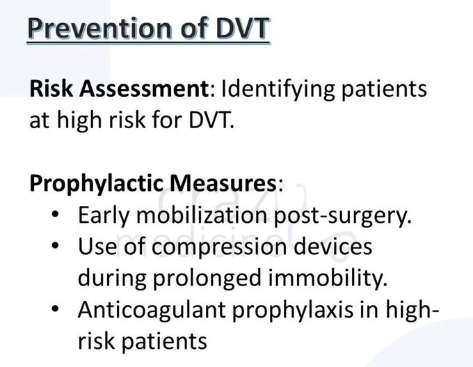 Deep Vein Thrombosis VIII