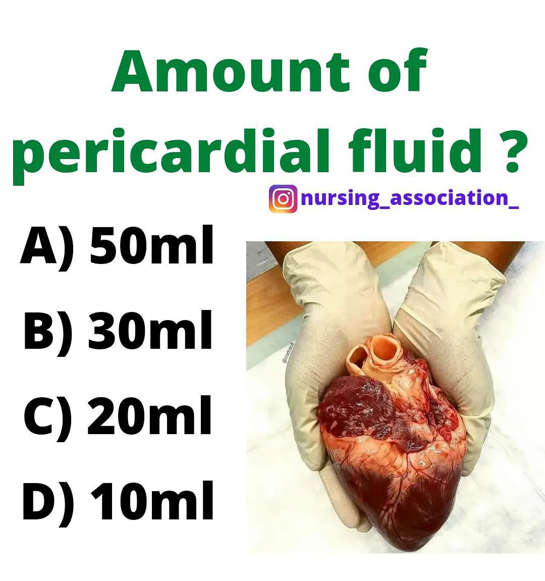 Amount of pericardial fluid