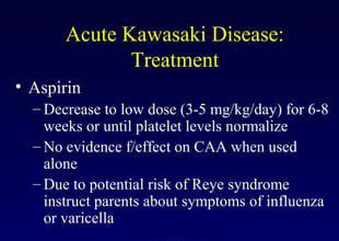 Treatment for Kawasaki disease