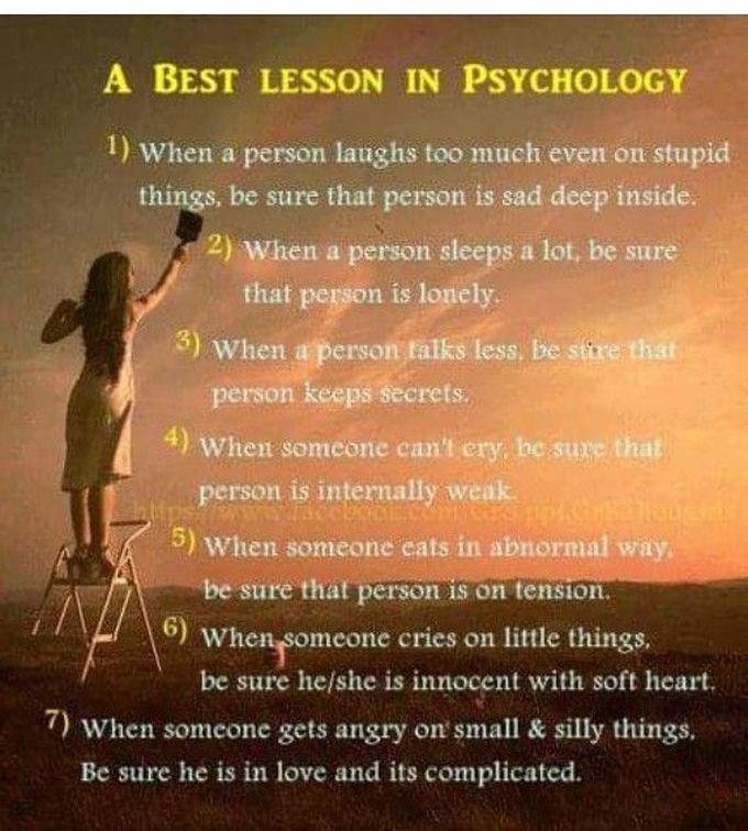 Best lesson in psychology