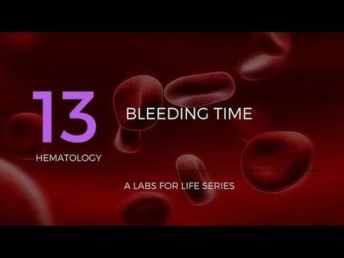 Lab performance of bleeding time test