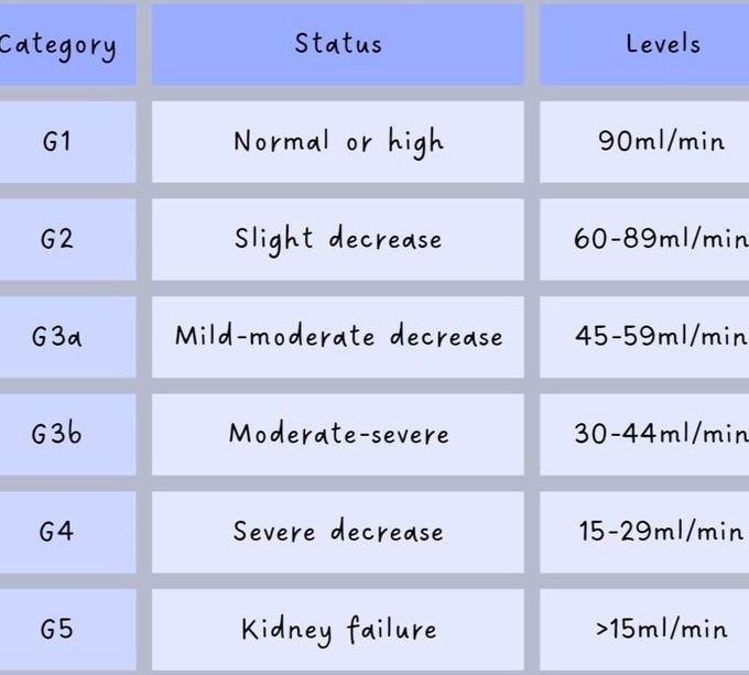 GFR Categories I