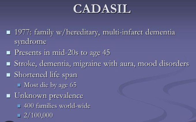 Cause of CADASIL