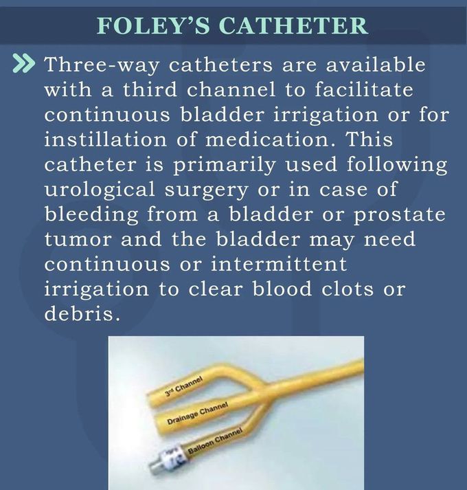 Foley's Catheter III