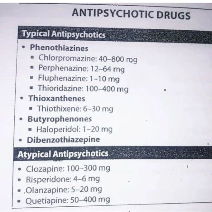 Antipsychotic drugs