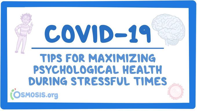 COVID-19 | Tips for maximizing psychological health during stressful times