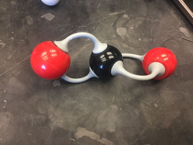 CO2. This is a molecule. A 5 word title.
