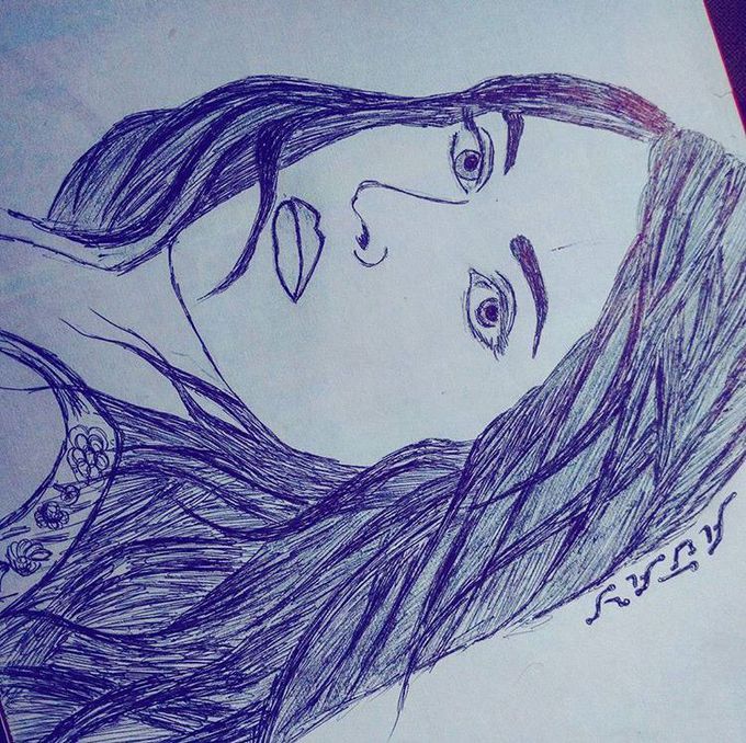 I HAVE MADE THIS PICTURE IN JUST 8 MIN. & WITHOUT USING ERASER..