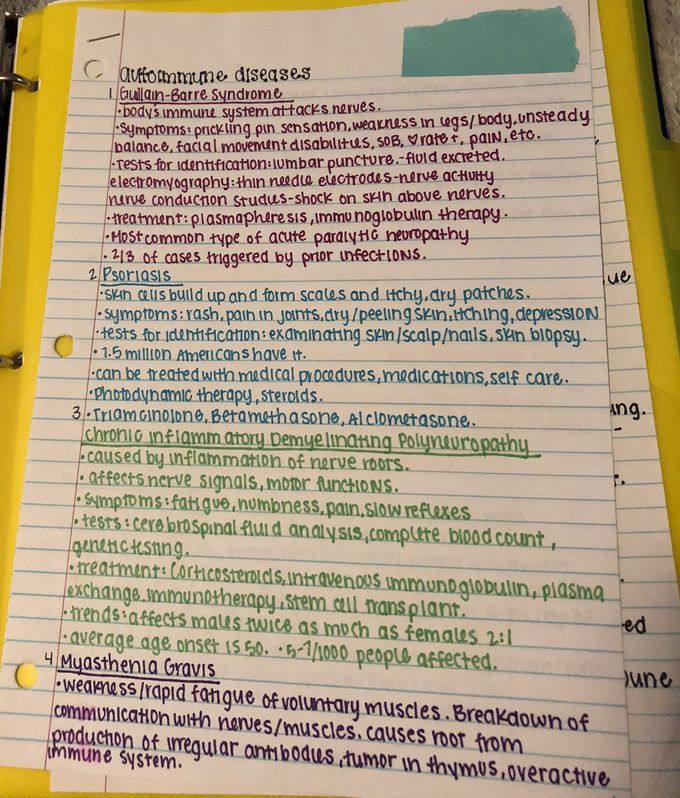 Autoimmune diseases part 1