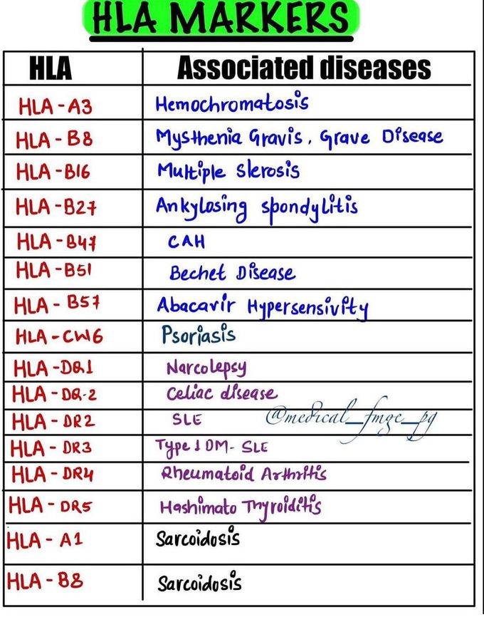 HLA Markers