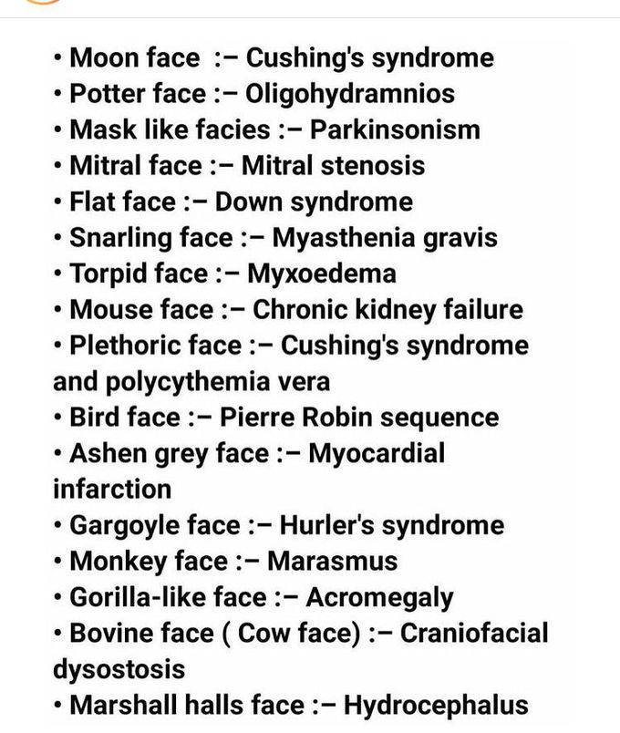 Diseases with face recognition.