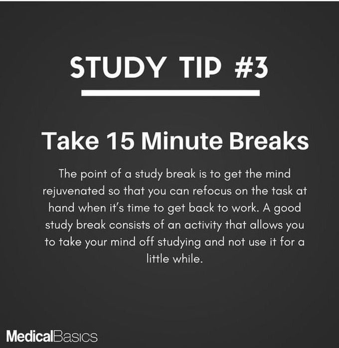 15 Minute breaks !