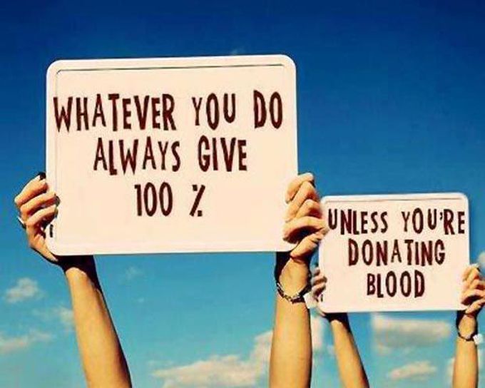 Give 100 %