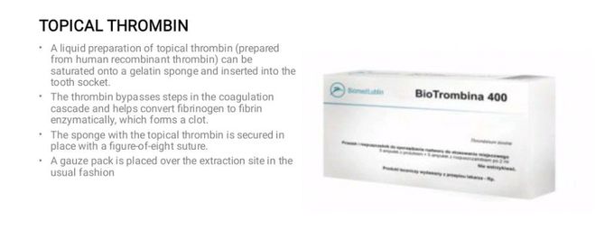 PostOp Bleeding - Topical Thrombin