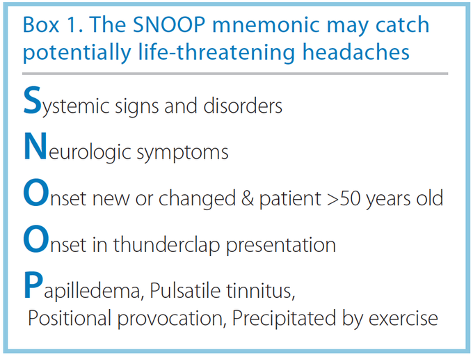 Recognize RED FLAGS in your Headache patients!