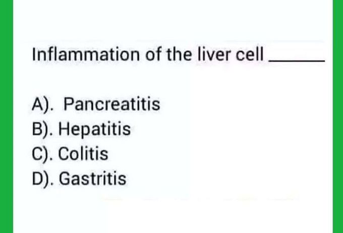 Inflammation of liver cell is called...?