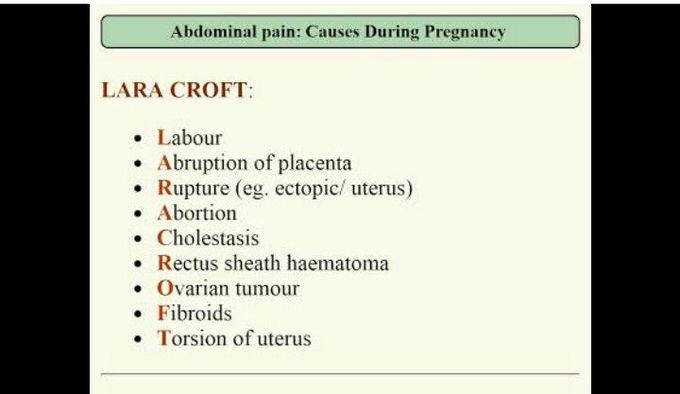 Abdominal pain during pregnancy