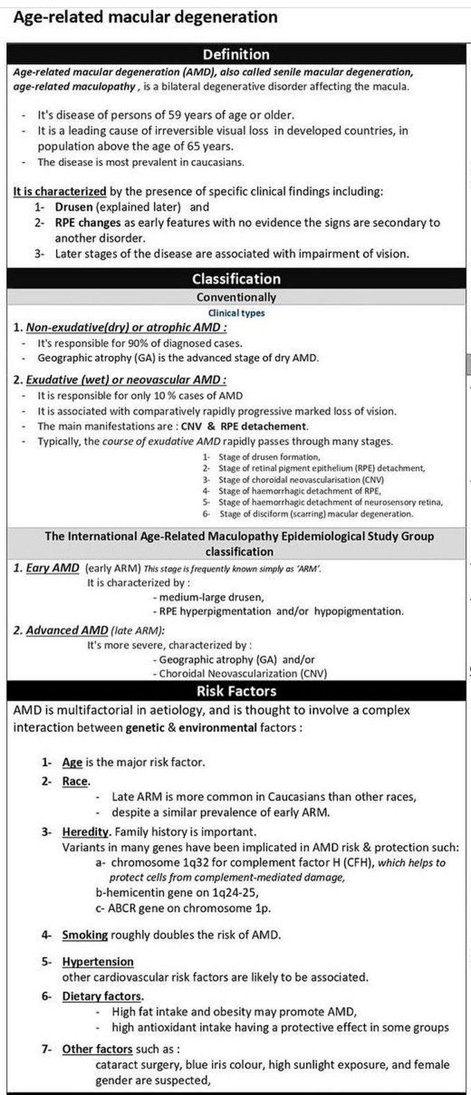 Macular Degeneration