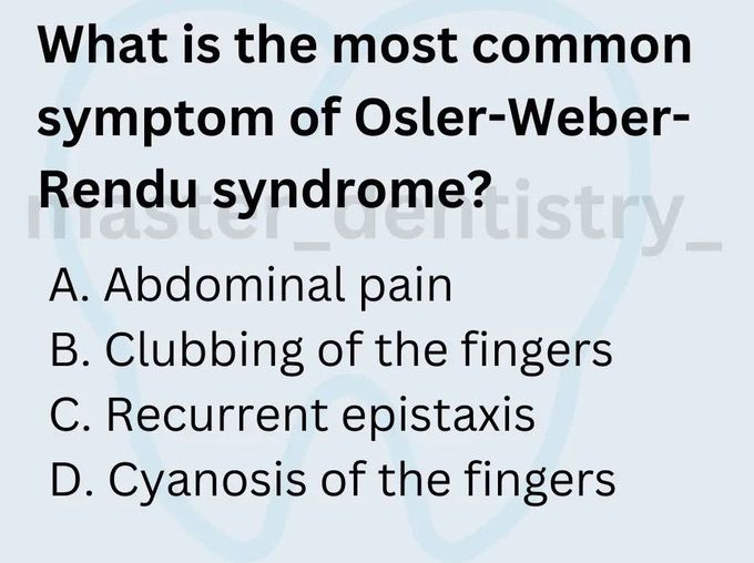 Osler-Weber-Rendu Syndrome