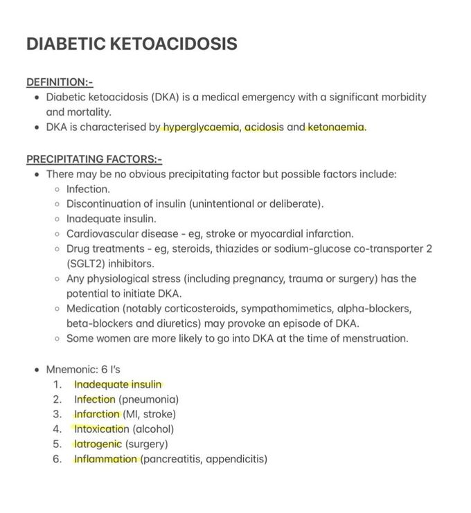 Diabetes Ketoacidosis I