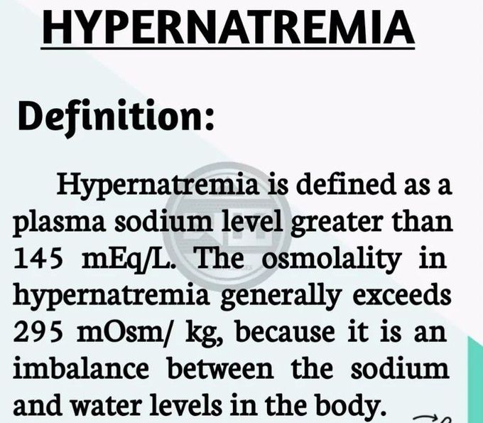 Hypernatremia