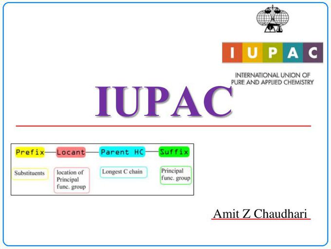 IUPAC Nomenclature_Pharmaceutical Organic Chemistry