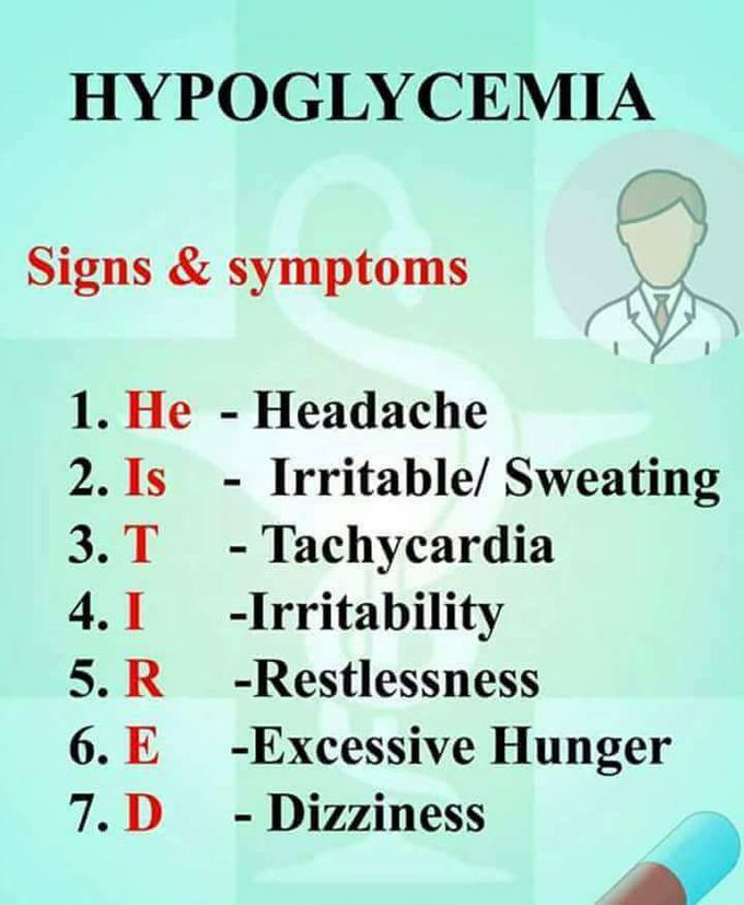 Hypoglycemia Symptoms