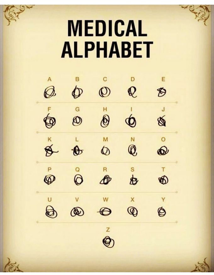 Doctors handwriting