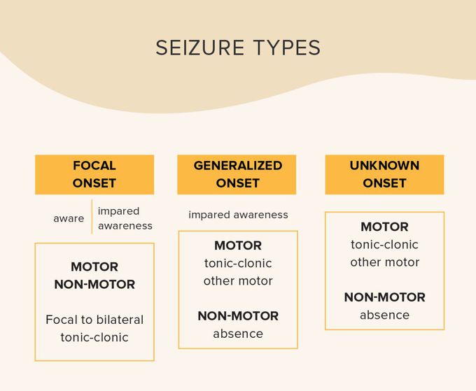 Types of seizures.