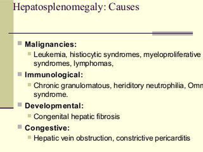 Causes of Hepatosplenomegaly