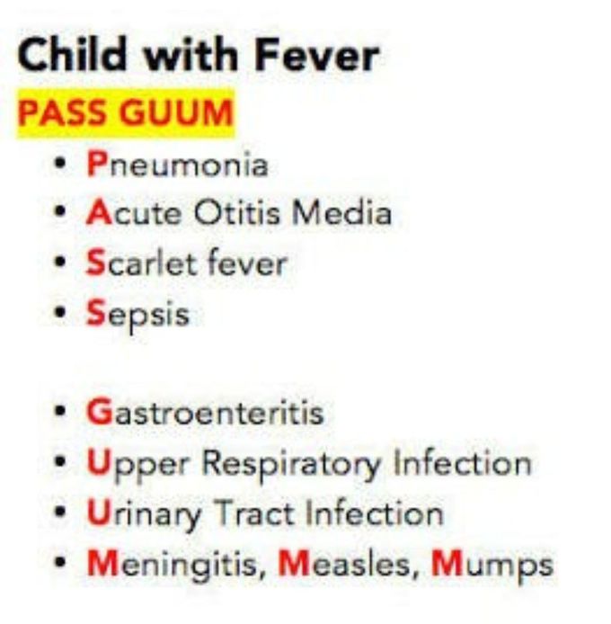Differential Diagnosis Of Fever In A Child