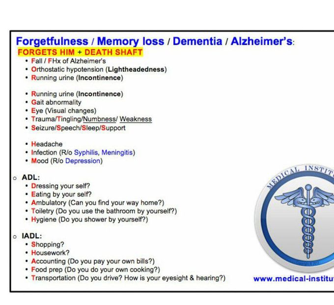 Mnemonics diffrent.Rx ?ental disorder