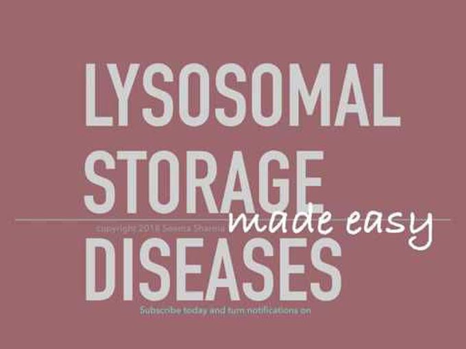 Sphingolipidoses/Lysosomal storage disease