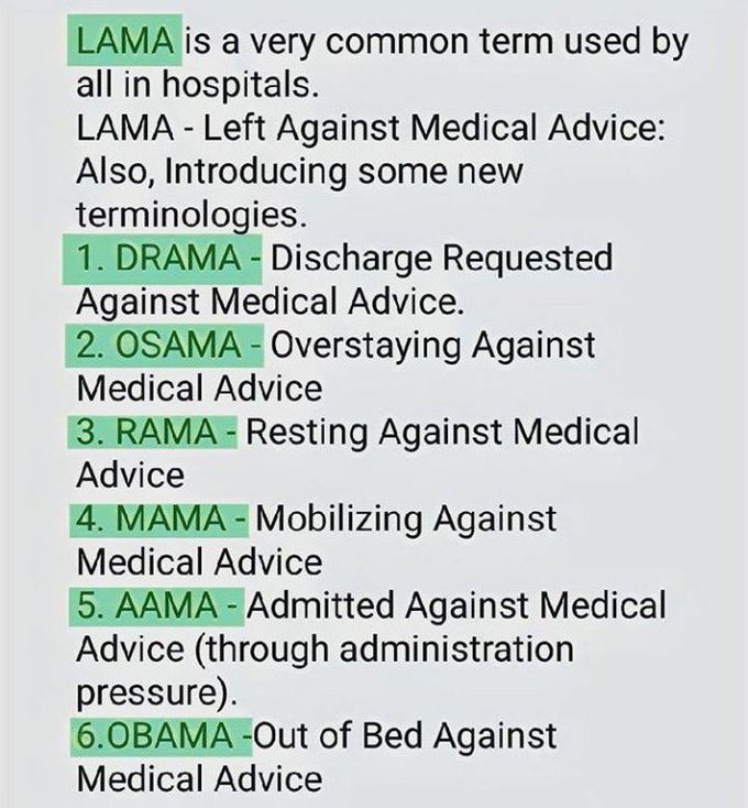 Medical terminologies
