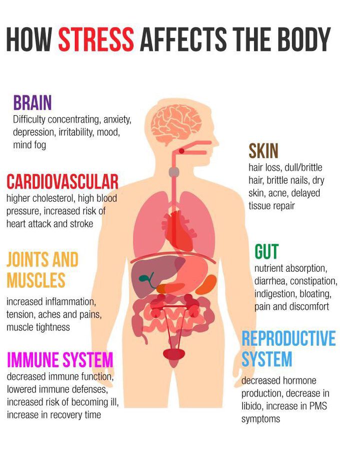 How stress affects the body?