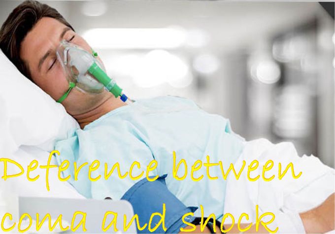 Deference between coma and shock