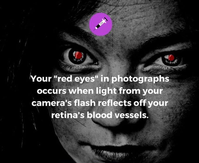 Reason behind RED EYES while taking picture